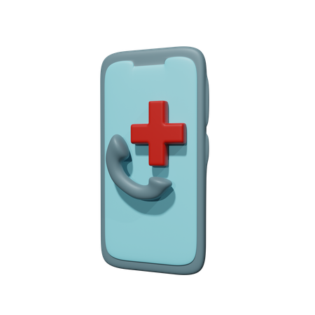 Clínica médica on-line  3D Icon