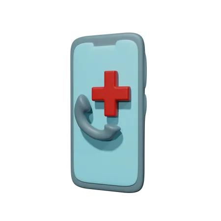Clínica médica on-line  3D Icon