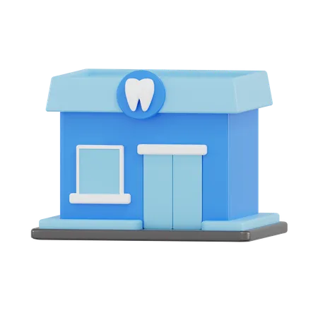 Clinica odontológica  3D Icon