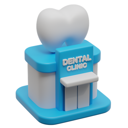 Clinica odontológica  3D Icon