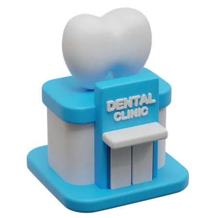 Clinica odontológica  3D Icon