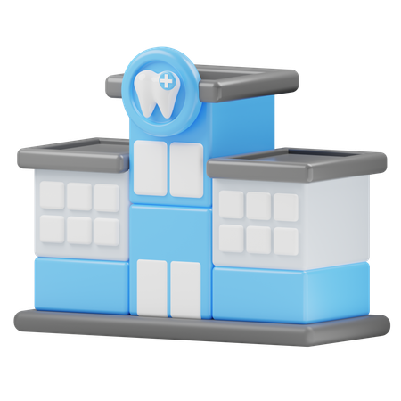 Clinica odontológica  3D Icon