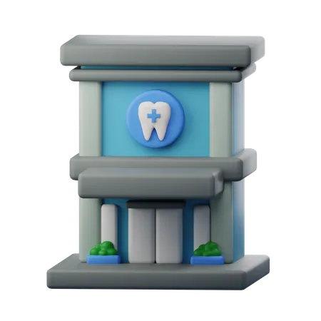 Clinica odontológica  3D Icon