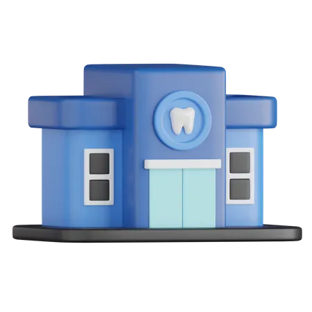 Clinica odontológica  3D Icon