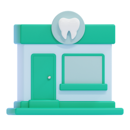 Clinica odontológica  3D Icon