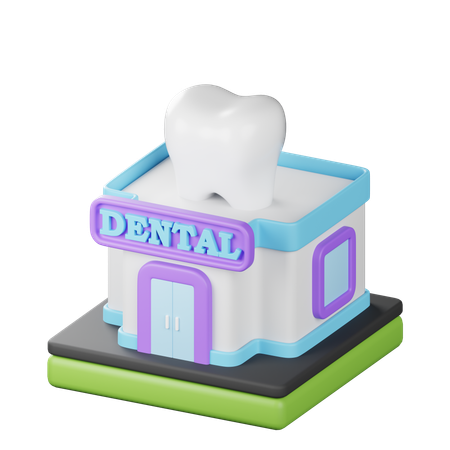 Clinica odontológica  3D Icon