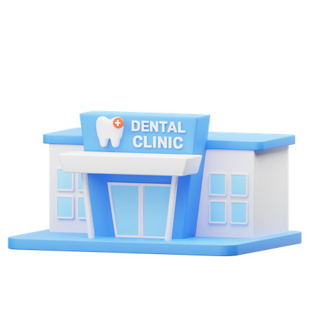 Clinica odontológica  3D Icon