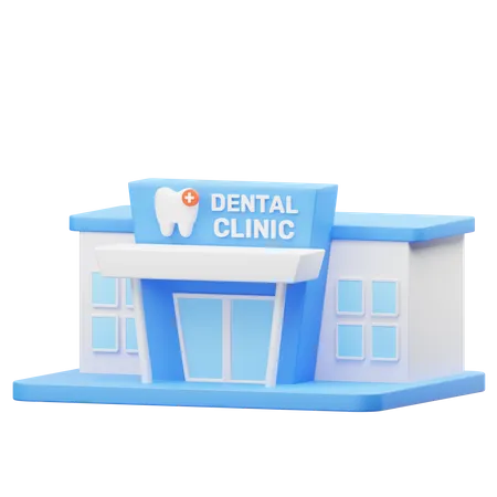 Clinica odontológica  3D Icon