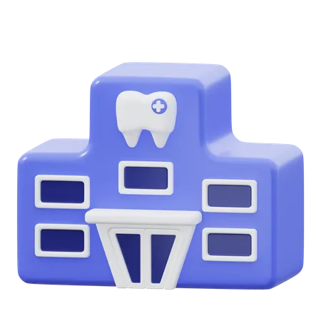 Clinica odontológica  3D Icon