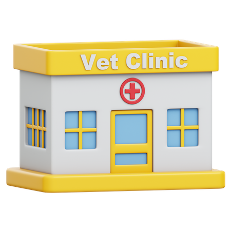 Clínica veterinaria  3D Icon