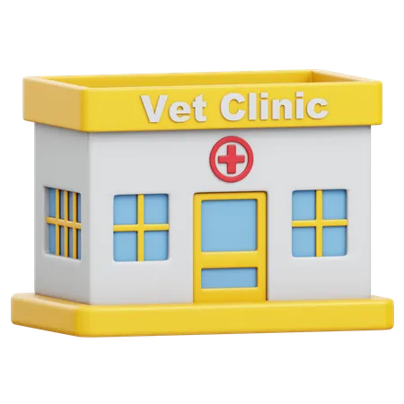 Clínica veterinária  3D Icon