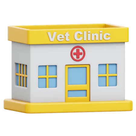 Clinique vétérinaire  3D Icon