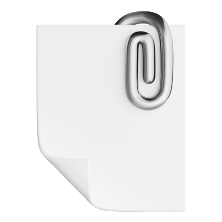 Clip attachment  3D Icon