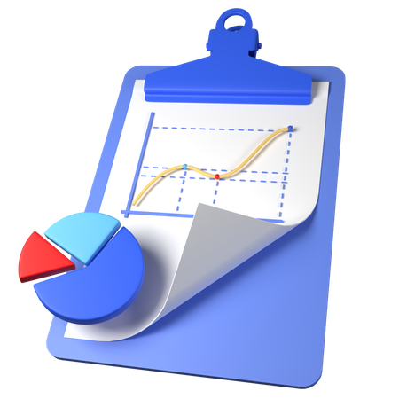 Clip Board Analysis  3D Icon