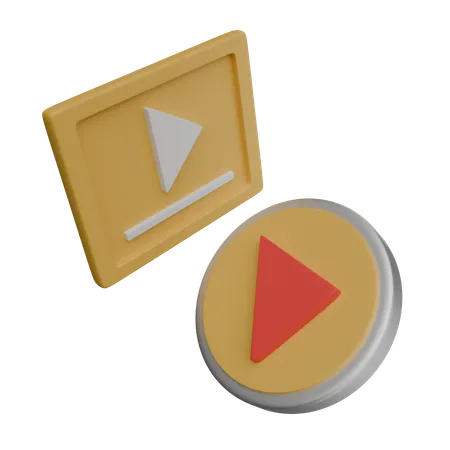 Clip de película  3D Icon