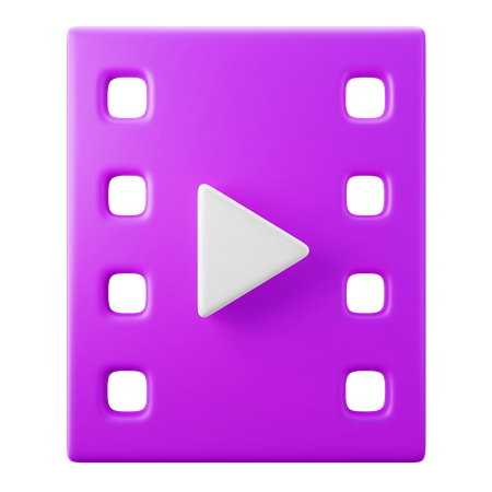 Clip de película  3D Icon