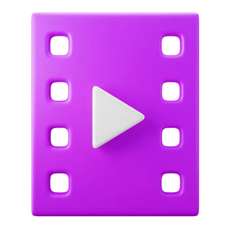 Clip de película  3D Icon