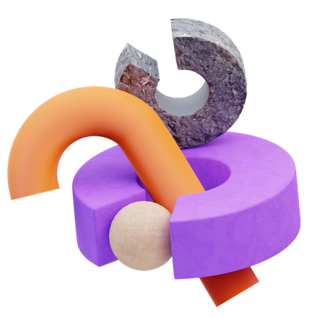 Clip, forme abstraite  3D Icon