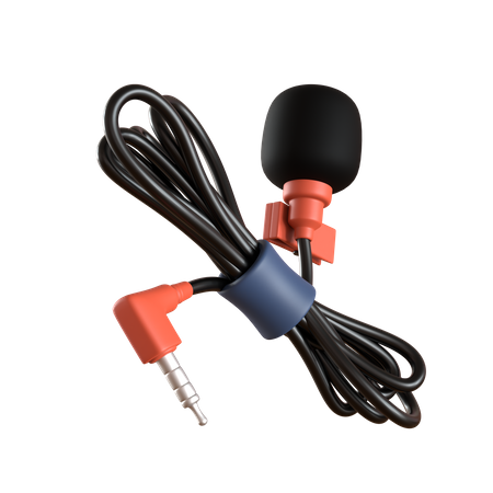 Clip On Mic  3D Icon