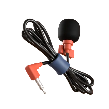 3 D Illustration Of Microphone Clip On With Different Angle 3 D Rendering On Transparant Background 3D Icon