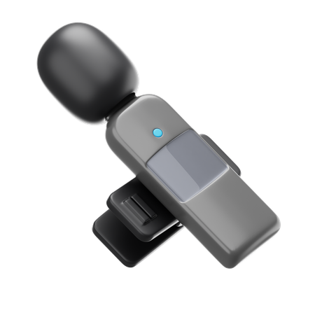 Clip On Microphone  3D Icon