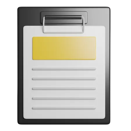 Clipboard  3D Icon