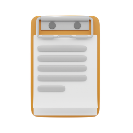 Clipboard  3D Icon