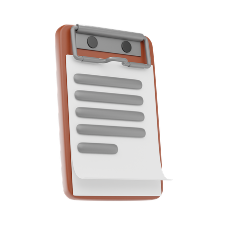Clipboard  3D Icon