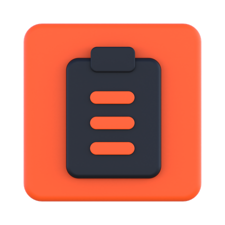 Clipboard  3D Icon