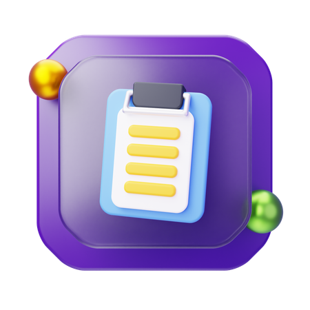 Clipboard  3D Icon
