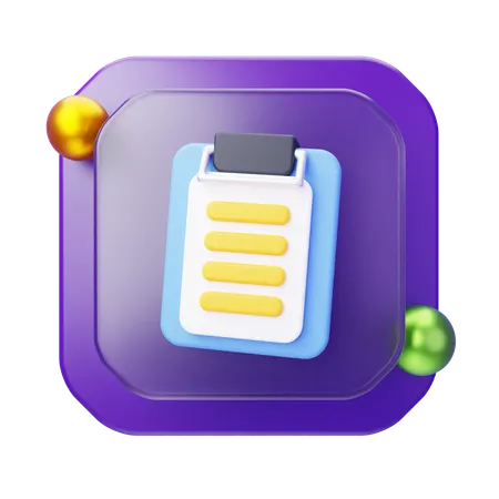 Clipboard  3D Icon