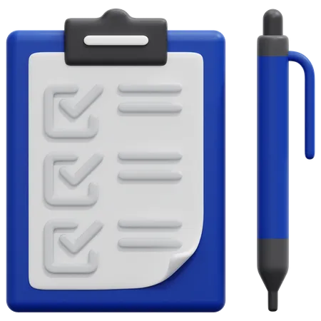 Clipboard  3D Icon