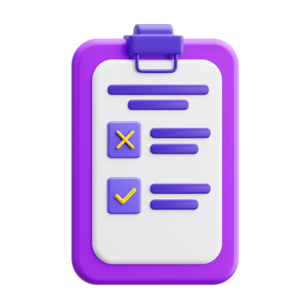 Clipboard  3D Icon