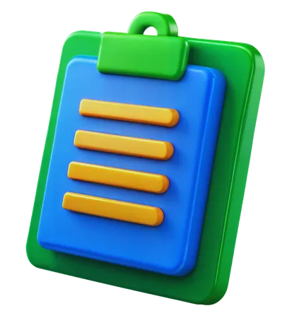 Clipboard  3D Icon