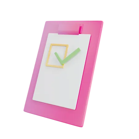 Clipboard  3D Icon