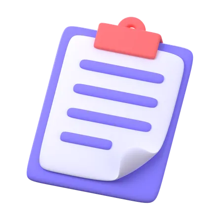 Clipboard  3D Icon