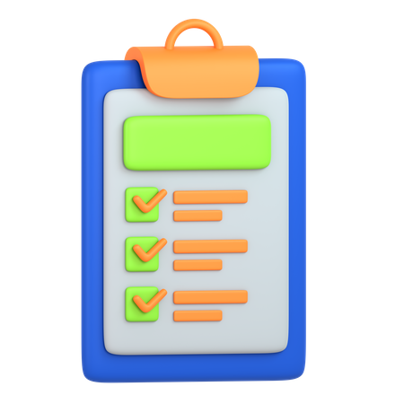 Clipboard  3D Icon