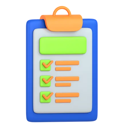 Clipboard  3D Icon