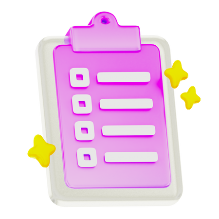 Clipboard  3D Icon