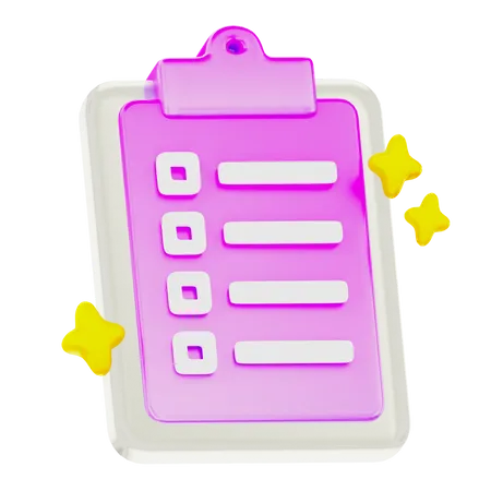 Clipboard  3D Icon