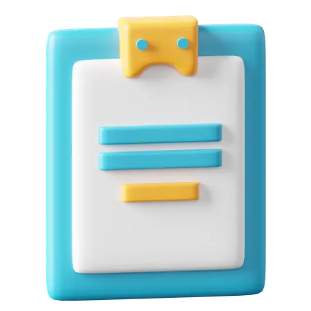 Clipboard  3D Icon