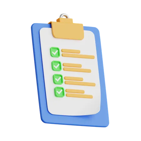 Clipboard  3D Icon