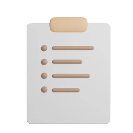 Clipboard  3D Icon