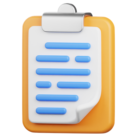 Clipboard  3D Icon