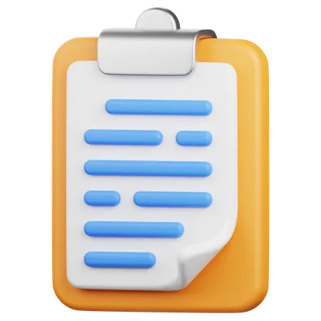 Clipboard  3D Icon