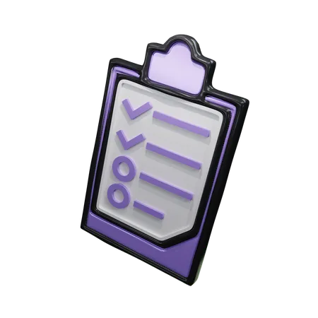 Clipboard  3D Icon