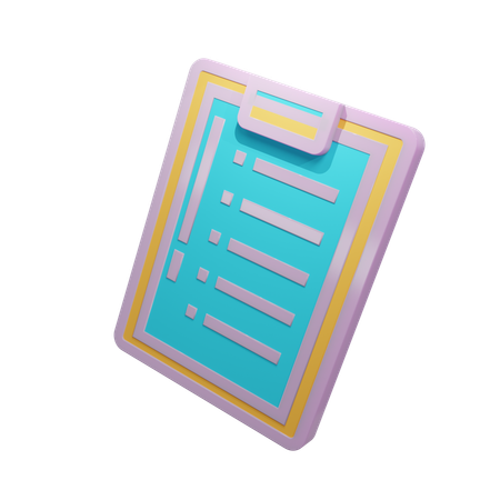 Clipboard  3D Icon