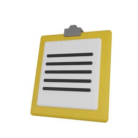 Clipboard  3D Icon