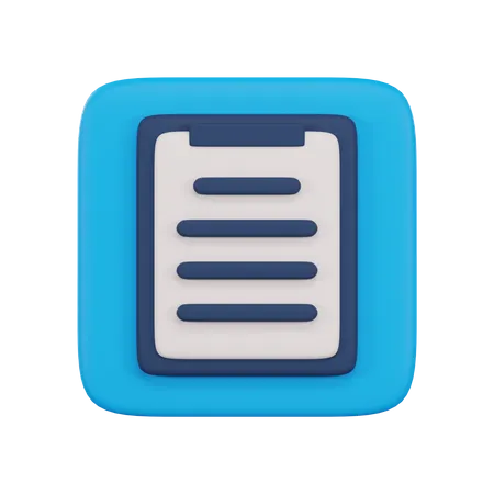 Clipboard  3D Icon