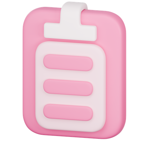 Clipboard  3D Icon